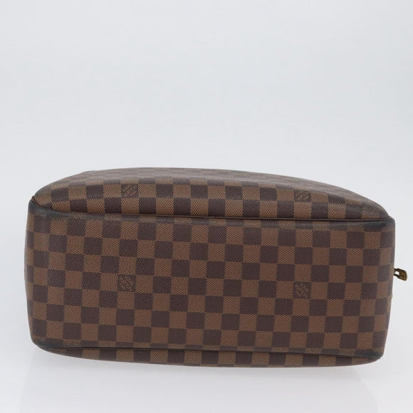 LOUIS VUITTON Damier Ebene Deauville Hand Bag SPO N47272 LV Auth YKZ591