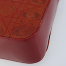 Christian Dior Canage Shoulder Bag Nylon Red Gold Auth YKZ592-17