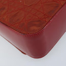 Christian Dior Canage Shoulder Bag Nylon Red Gold Auth YKZ592-18