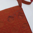 Christian Dior Canage Shoulder Bag Nylon Red Gold Auth YKZ592-8