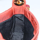 Christian Dior Canage Shoulder Bag Nylon Red Gold Auth YKZ592-20
