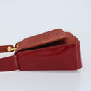 Christian Dior Canage Shoulder Bag Nylon Red Gold Auth YKZ592-4