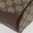 GUCCI GG Supreme Web Sherry Line Bag PVC Beige Gold 40 02 081 Auth YKZ594-10