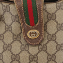 GUCCI GG Supreme Web Sherry Line Bag PVC Beige Gold 40 02 081 Auth YKZ594-15