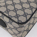 GUCCI GG Supreme Sherry Line Shoulder Bag PVC Navy Gold 93 02 049 Auth YKZ595-12
