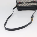 GUCCI GG Supreme Sherry Line Shoulder Bag PVC Navy Gold 93 02 049 Auth YKZ595-7