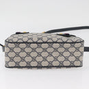 GUCCI GG Supreme Sherry Line Shoulder Bag PVC Navy Gold 93 02 049 Auth YKZ595-9