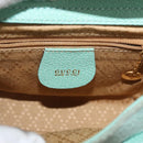 GUCCI Bamboo Hand Bag Suede 2way Turquoise Blue Gold 007 1793 0238 Auth YKZ601-18