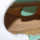 GUCCI Bamboo Hand Bag Suede 2way Turquoise Blue Gold 007 1793 0238 Auth YKZ601-11