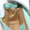 GUCCI Bamboo Hand Bag Suede 2way Turquoise Blue Gold 007 1793 0238 Auth YKZ601-20