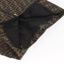 FENDI Zucca Canvas Skirt Black Brown Auth YKZ602A-4