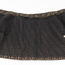FENDI Zucca Canvas Skirt Black Brown Auth YKZ602A-6