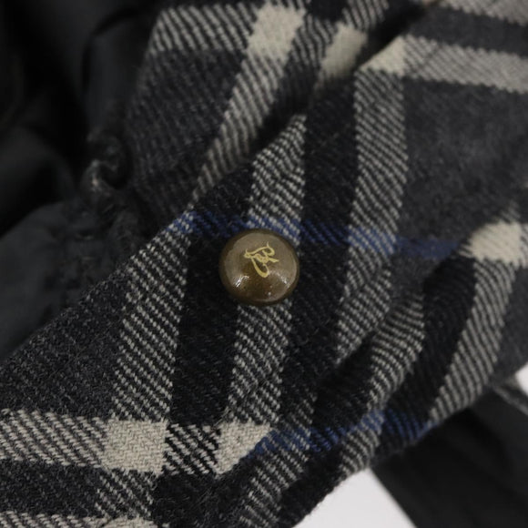 BURBERRY Nova Check One Piece Blue Label Canvas Gray Auth YKZ605A