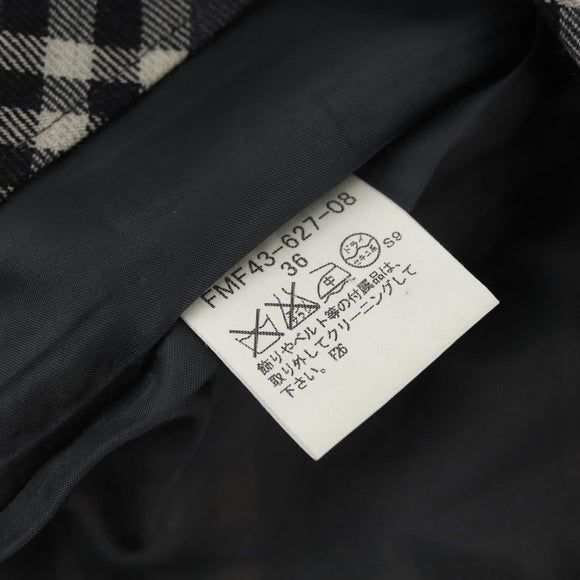 BURBERRY Nova Check One Piece Blue Label Canvas Gray Auth YKZ605A