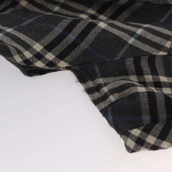 BURBERRY Nova Check One Piece Blue Label Canvas Gray Auth YKZ605A