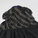 BURBERRY Nova Check One Piece Blue Label Canvas Gray Auth YKZ605A-8