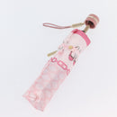CELINE Macadam Canvas Folding Umbrella Nylon Pink Auth YKZ608A-13