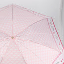 CELINE Macadam Canvas Folding Umbrella Nylon Pink Auth YKZ608A-4