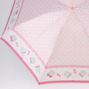 CELINE Macadam Canvas Folding Umbrella Nylon Pink Auth YKZ608A-5