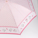 CELINE Macadam Canvas Folding Umbrella Nylon Pink Auth YKZ608A-6
