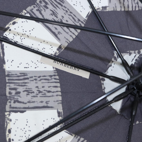 BURBERRY Nova Check Umbrella Nylon Gray Auth YKZ611A