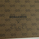 GUCCI GG Supreme Doraemon collaboration Sticky PVC Beige Auth YKZ612M-9