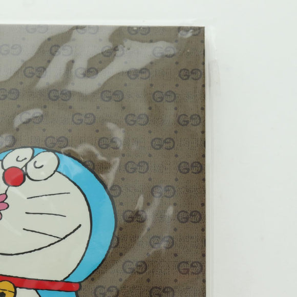 GUCCI GG Supreme Notebook Doraemon Collaboration PVC Beige Auth YKZ613M