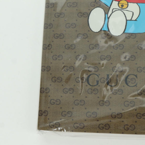 GUCCI GG Supreme Notebook Doraemon Collaboration PVC Beige Auth YKZ613M