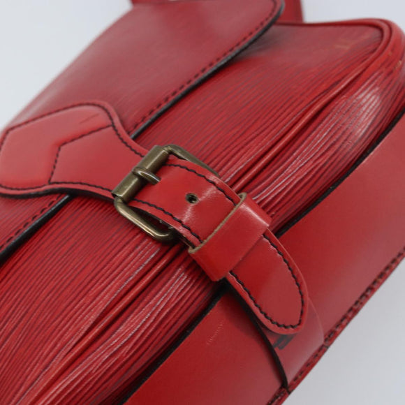 LOUIS VUITTON Epi Cartesier MM Shoulder Bag Red M52247 LV Auth YKZ616