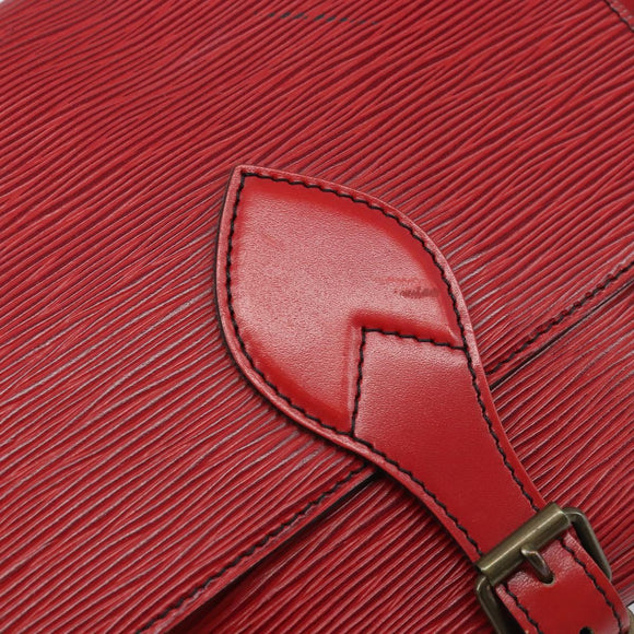 LOUIS VUITTON Epi Cartesier MM Shoulder Bag Red M52247 LV Auth YKZ616