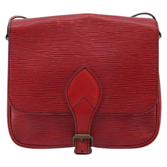 LOUIS VUITTON Epi Cartesier MM Shoulder Bag Red M52247 LV Auth YKZ616