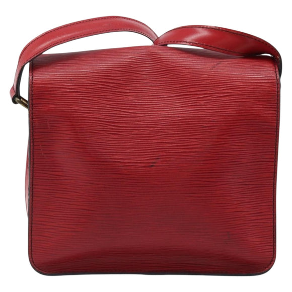 LOUIS VUITTON Epi Cartesier MM Shoulder Bag Red M52247 LV Auth YKZ616