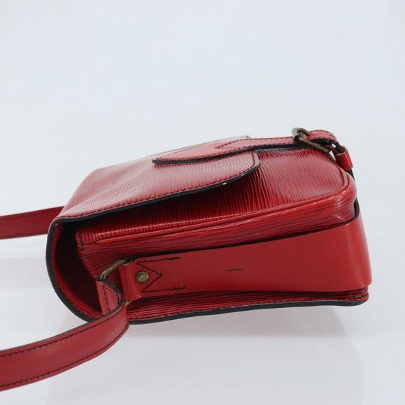 LOUIS VUITTON Epi Cartesier MM Shoulder Bag Red M52247 LV Auth YKZ616
