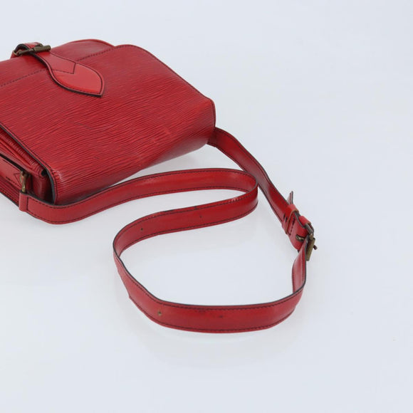 LOUIS VUITTON Epi Cartesier MM Shoulder Bag Red M52247 LV Auth YKZ616