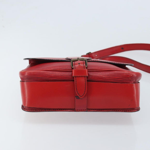 LOUIS VUITTON Epi Cartesier MM Shoulder Bag Red M52247 LV Auth YKZ616