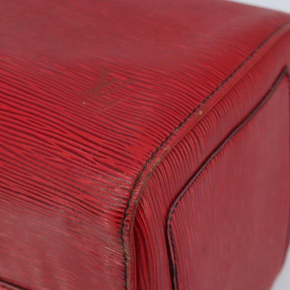 LOUIS VUITTON Epi Speedy 35 Hand Bag Castilian Red M42997 LV Auth YKZ623A