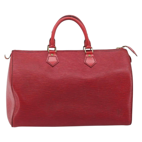 LOUIS VUITTON Epi Speedy 35 Hand Bag Castilian Red M42997 LV Auth YKZ623A