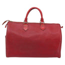 LOUIS VUITTON Epi Speedy 35 Hand Bag Castilian Red M42997 LV Auth YKZ623A-2