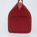 LOUIS VUITTON Epi Speedy 35 Hand Bag Castilian Red M42997 LV Auth YKZ623A-4
