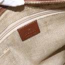 GUCCI GG Canvas Guccissima Bag Canvas Leather Beige Silver 161822 Auth YKZ624-18