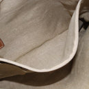 GUCCI GG Canvas Guccissima Bag Canvas Leather Beige Silver 161822 Auth YKZ624-22