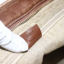GUCCI GG Canvas Guccissima Bag Canvas Leather Beige Silver 161822 Auth YKZ624-12