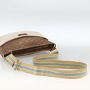 GUCCI GG Canvas Guccissima Bag Canvas Leather Beige Silver 161822 Auth YKZ624-7