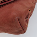 GUCCI Shoulder Bag Suede Pink Gold 95107 Auth YKZ626-10