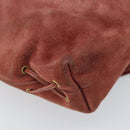 GUCCI Shoulder Bag Suede Pink Gold 95107 Auth YKZ626-13
