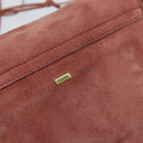 GUCCI Shoulder Bag Suede Pink Gold 95107 Auth YKZ626-14