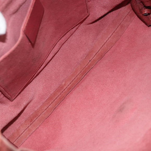 GUCCI Shoulder Bag Suede Pink Gold 95107 Auth YKZ626