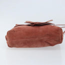 GUCCI Shoulder Bag Suede Pink Gold 95107 Auth YKZ626-9