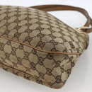 GUCCI GG Canvas Hand Bag Beige Gold 121023 Auth YKZ627-14