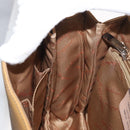 Salvatore Ferragamo Hand Bag Patent leather 2way Beige Silver Auth YKZ631-22